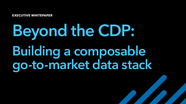 Beyond the CDP: Building a Composable Go-to-Market Data Stack